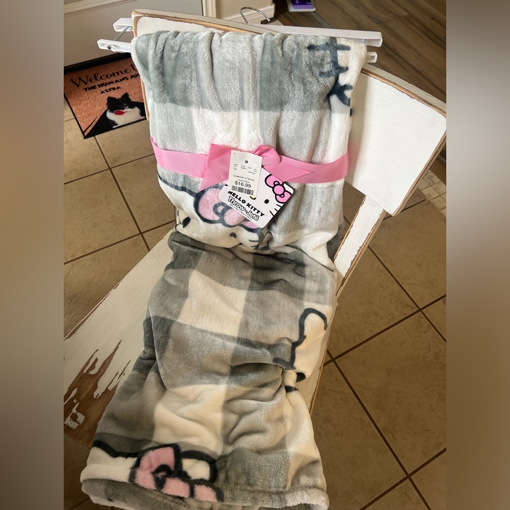 Hello Kitty very plush and soft throw. New with tags.